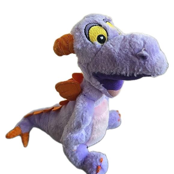 Disney Parks Figment Plush Toy Epcot 10" Purple Dragon Mascot Stuffed Animal - Picture 1 of 5